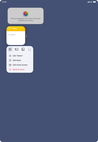 Press Edit Stack. Press Edit Stack.
