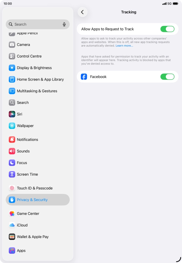 Press the indicator next to Press the indicator next to