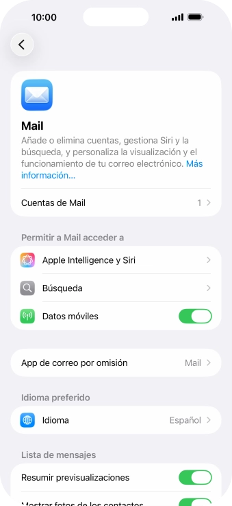 Pulsa Cuentas de Mail. Pulsa Cuentas de Mail.
