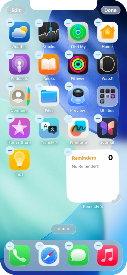 Press Done. Press Done.