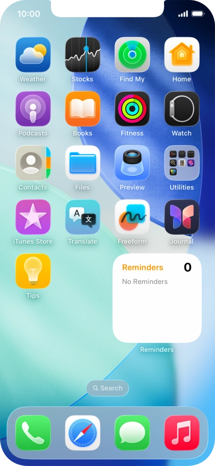 If you're using a Widget Stack: slide up or down on the stack to select the required widget. If you're using a Widget Stack: slide up or down on the stack to select the required widget.
