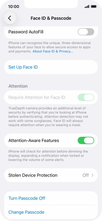Press Turn Passcode Off and key in the phone lock code. Press Turn Passcode Off and key in the phone lock code.