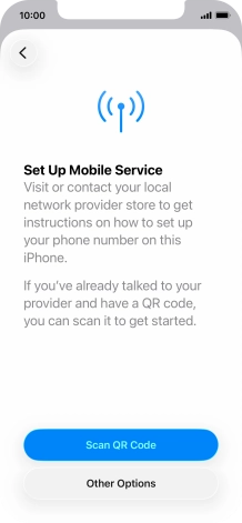 Press Scan QR Code. Press Scan QR Code.