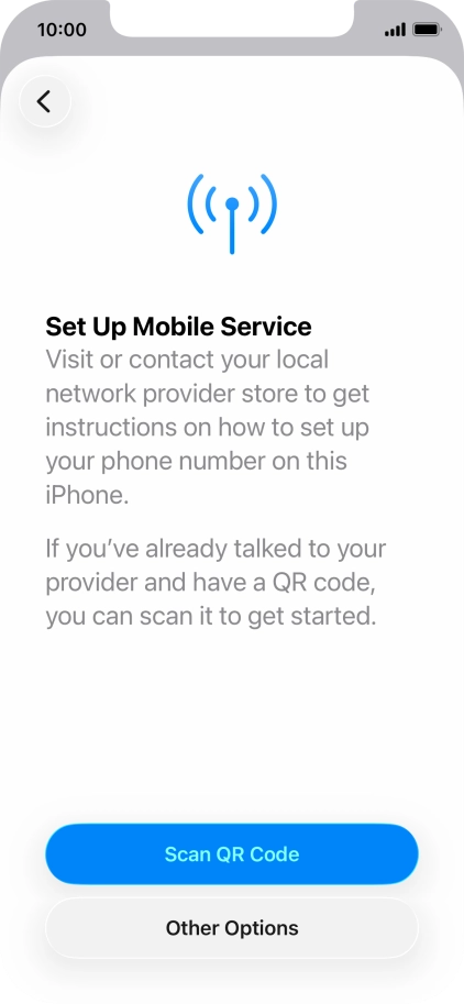 Press Scan QR Code. Press Scan QR Code.