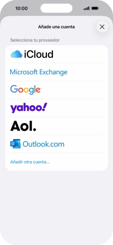 Pulsa Añadir otra cuenta.... Pulsa Añadir otra cuenta....