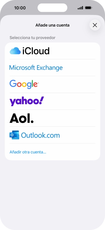 Pulsa Añadir otra cuenta.... Pulsa Añadir otra cuenta....