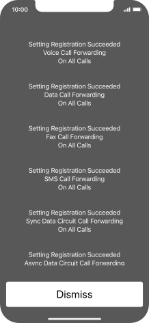 Press Dismiss. Press Dismiss.