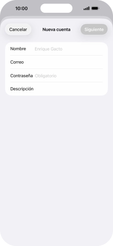 Pulsa Nombre e introduce el nombre del remitente. Pulsa Nombre e introduce el nombre del remitente.