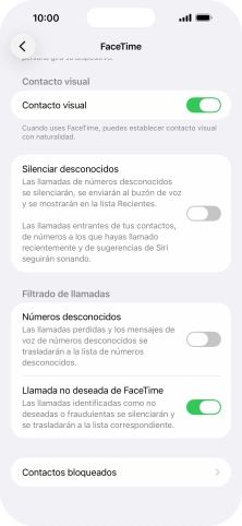 Pulsa Contactos bloqueados. Pulsa Contactos bloqueados.