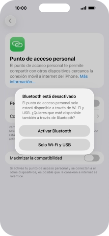 Si la función de wifi está activada, pulsa Solo Wi-Fi y USB. Si la función de wifi está activada, pulsa Solo Wi-Fi y USB.