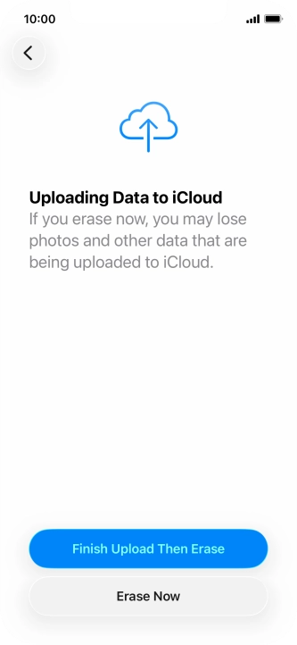 Press Erase Now. Press Erase Now.