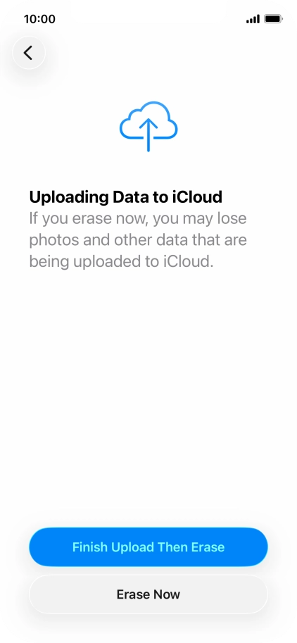Press Erase Now. Press Erase Now.