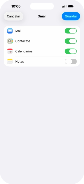 Si aparece en la pantalla esta imagen, tu cuenta de correo electrónico ha sido reconocida y configurada automáticamente. Sigue las indicaciones de la pantalla para introducir más información y terminar la configuración. Si aparece en la pantalla esta imagen, tu cuenta de correo electrónico ha sido reconocida y configurada automáticamente. Sigue las indicaciones de la pantalla para introducir más información y terminar la configuración.