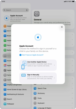 Press Sign in Manually. Press Sign in Manually.