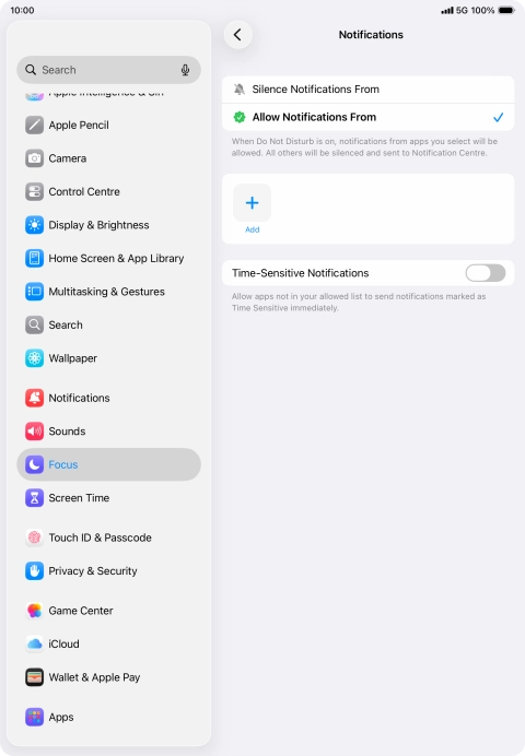 Press the indicator next to Press the indicator next to