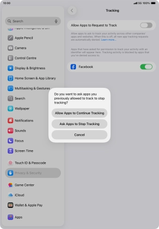 If you turn off the function, press the required setting. If you turn off the function, press the required setting.