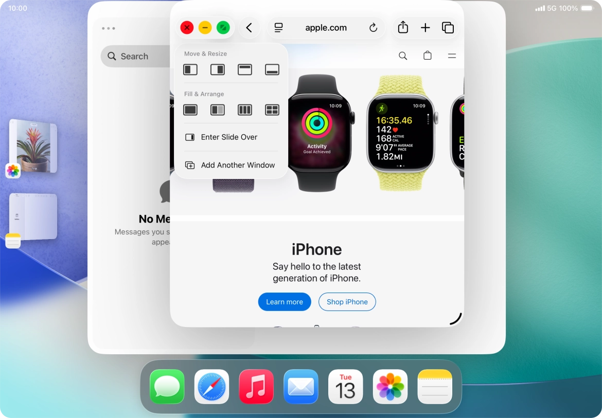 Press the required layout. Press the required layout.