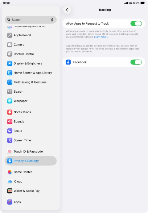 Press the indicator next to Press the indicator next to