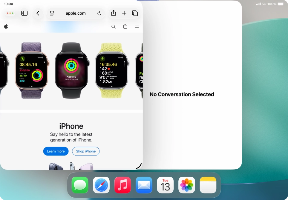Press the second application. Press the second application.