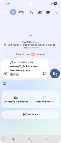 Para comprobar si un texto tiene errores de ortografía o de gramática, pulsa Ortografía y gramática y sigue las indicaciones de la pantalla para utilizar la función. Para comprobar si un texto tiene errores de ortografía o de gramática, pulsa Ortografía y gramática y sigue las indicaciones de la pantalla para utilizar la función.