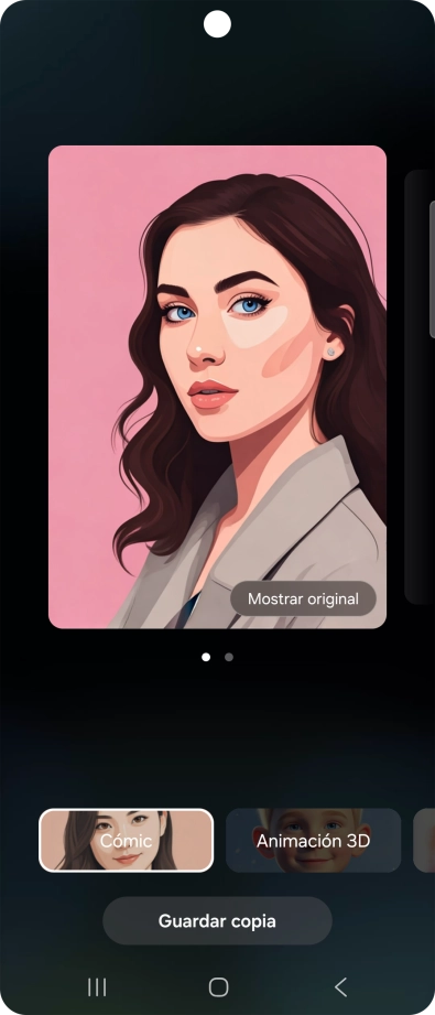 Pulsa Guardar copia si deseas guardar la fotografía o imagen propuesta que se ha generado. Pulsa Guardar copia si deseas guardar la fotografía o imagen propuesta que se ha generado.