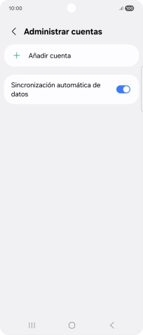 Pulsa Añadir cuenta. Pulsa Añadir cuenta.