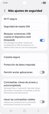 Pulsa Seguridad de tarjeta SIM. Pulsa Seguridad de tarjeta SIM.