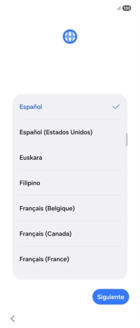 Pulsa el idioma deseado. Pulsa el idioma deseado.