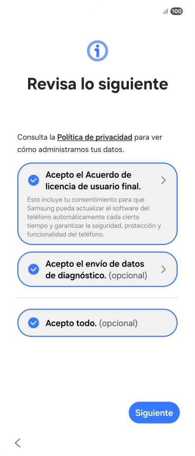 Pulsa Siguiente. Pulsa Siguiente.