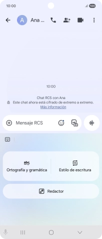 Para generar un texto, pulsa Redactor y sigue las indicaciones de la pantalla para utilizar la función. Para generar un texto, pulsa Redactor y sigue las indicaciones de la pantalla para utilizar la función.