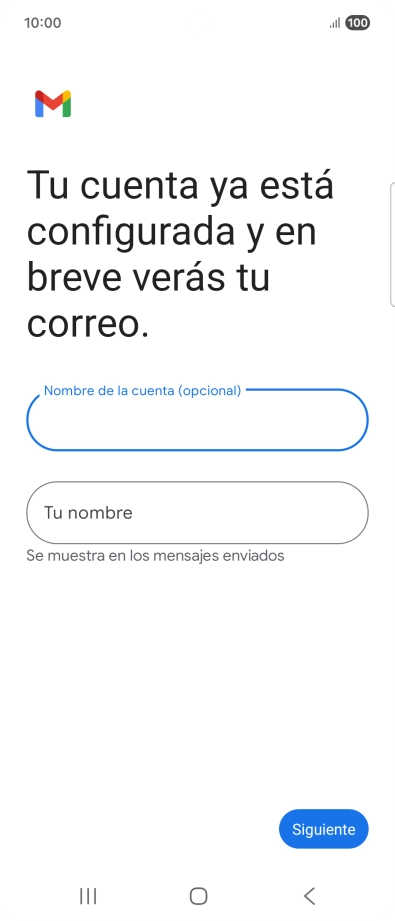 Pulsa Tu nombre e introduce el nombre del remitente. Pulsa Tu nombre e introduce el nombre del remitente.