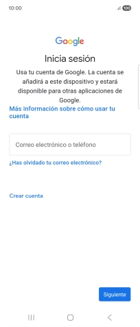 Si no tienes una cuenta de Google, pulsa Crear cuenta y sigue las indicaciones de la pantalla para ver cómo crear una cuenta nueva. Si no tienes una cuenta de Google, pulsa Crear cuenta y sigue las indicaciones de la pantalla para ver cómo crear una cuenta nueva.