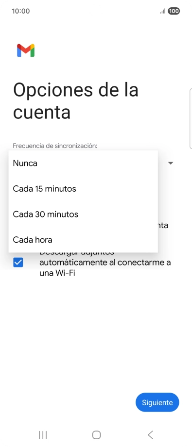 Pulsa el ajuste deseado. Pulsa el ajuste deseado.