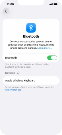 Press the required Bluetooth device and follow the instructions on the screen to pair the device with your phone. Press the required Bluetooth device and follow the instructions on the screen to pair the device with your phone.