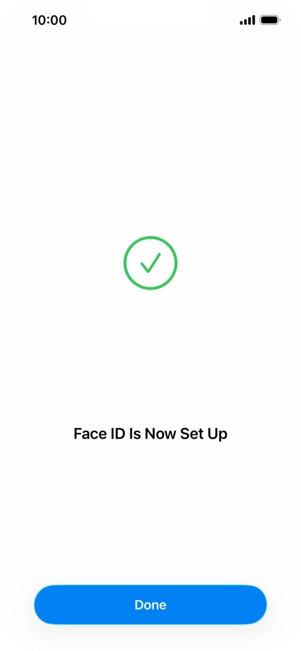 Press Done. If you haven't previously selected a phone lock code, key in a code of your own choice twice. Press Done. If you haven't previously selected a phone lock code, key in a code of your own choice twice.