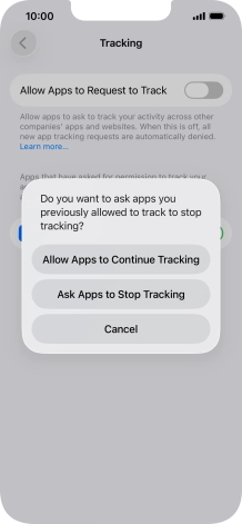 If you turn off the function, press the required setting. If you turn off the function, press the required setting.