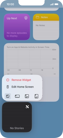Press Remove Widget. Press Remove Widget.