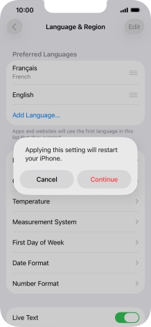 Press Continue. Press Continue.