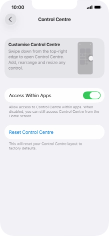 Press the indicator next to Press the indicator next to