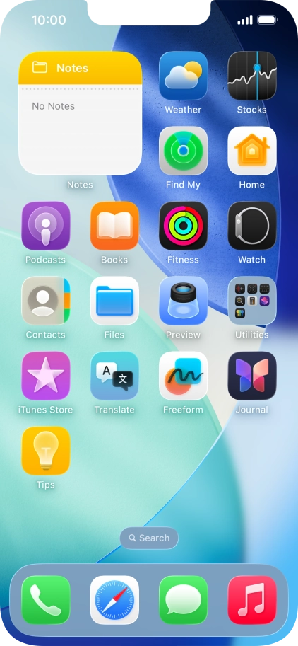 If you're using a Widget Stack: slide up or down on the stack to select the required widget. If you're using a Widget Stack: slide up or down on the stack to select the required widget.
