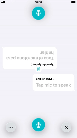 Press the end icon to end two-way view. Press the end icon to end two-way view.
