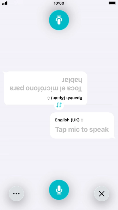 Press the end icon to end two-way view. Press the end icon to end two-way view.
