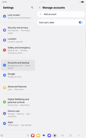 Press Add account. Press Add account.