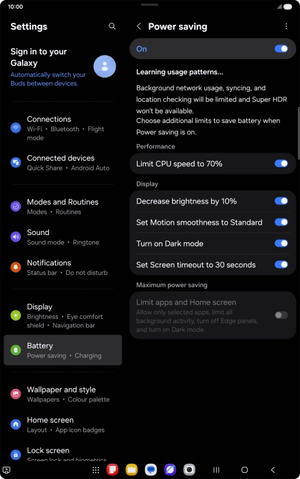 Press the indicators next to the required settings to turn the functions on or off. Press the indicators next to the required settings to turn the functions on or off.