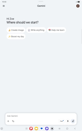 Press the profile icon. Press the profile icon.