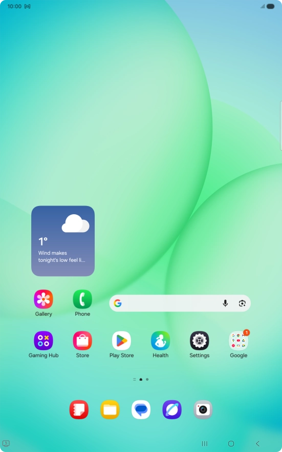 The email message icon shows that you've received a new email message. The email message icon shows that you've received a new email message.