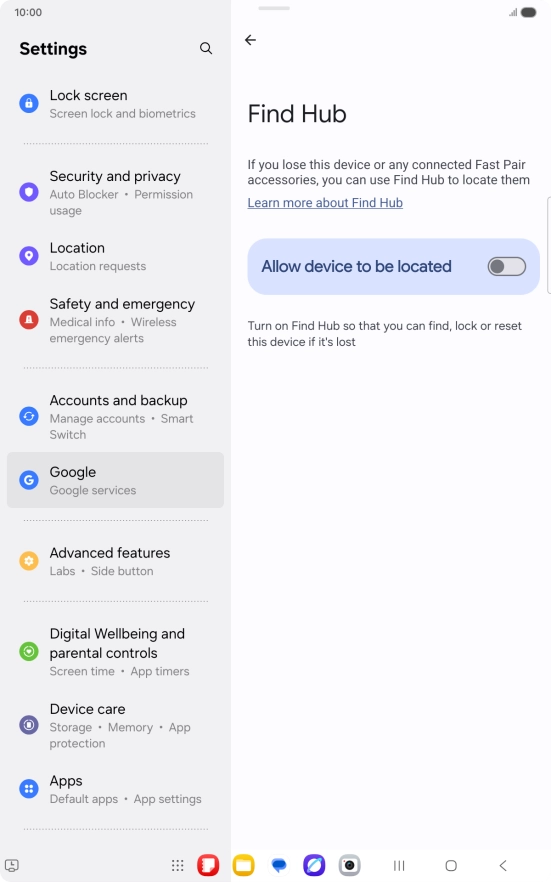 Press the indicator next to Press the indicator next to