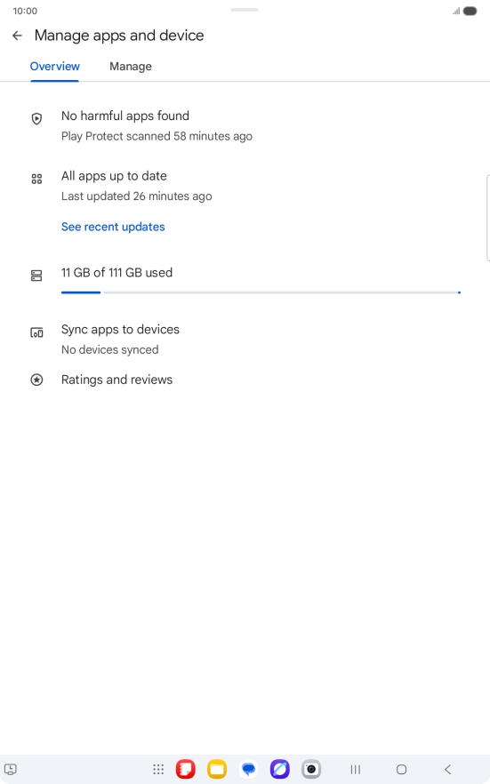 Press Manage. Press Manage.