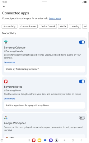 Press the indicator next to the required extension to turn on the function. Press the indicator next to the required extension to turn on the function.