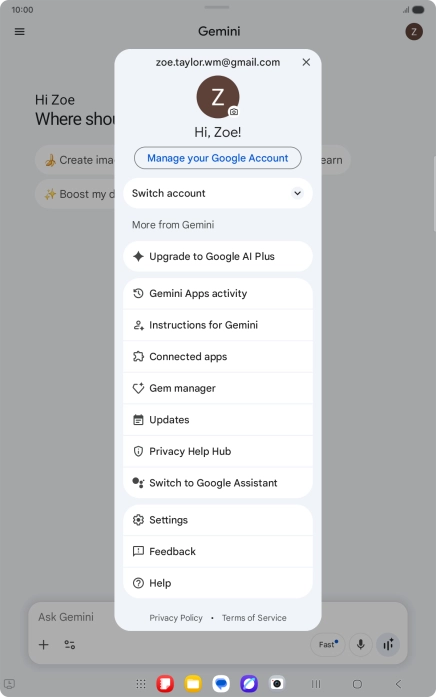 Press Settings. Press Settings.